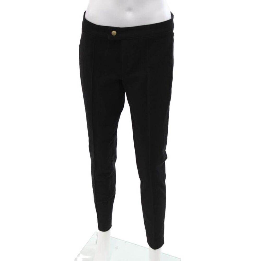 Sonia Bogner Womens Ankle Dress Pants Black High Rise Cotton Elastane Size 6